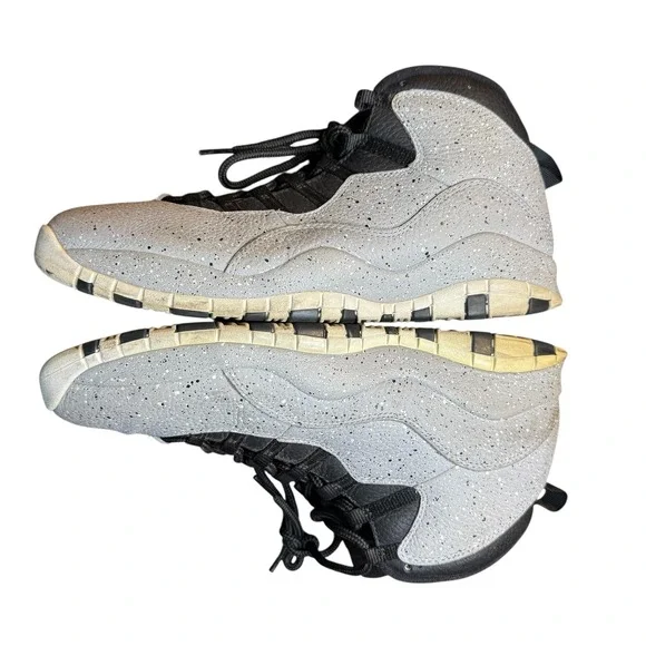 Air Jordan 10 Retro‎ Cement Shoes Mens Size 12 Basketball 310805-062 Nike
